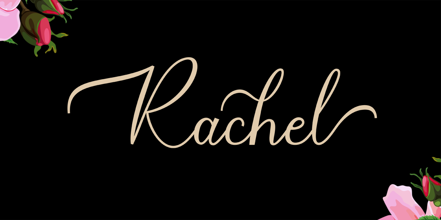 Ejemplo de fuente Rachel